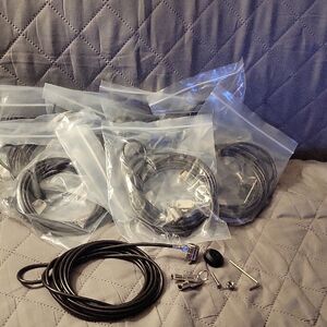 Black Laptop Locks. Bundle Of 10